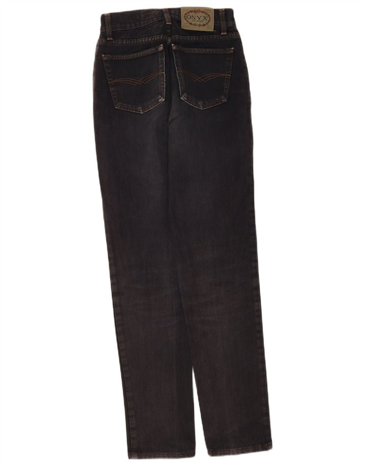 Onyx koniske jeans til kvinder W28 L31 sort bomuld