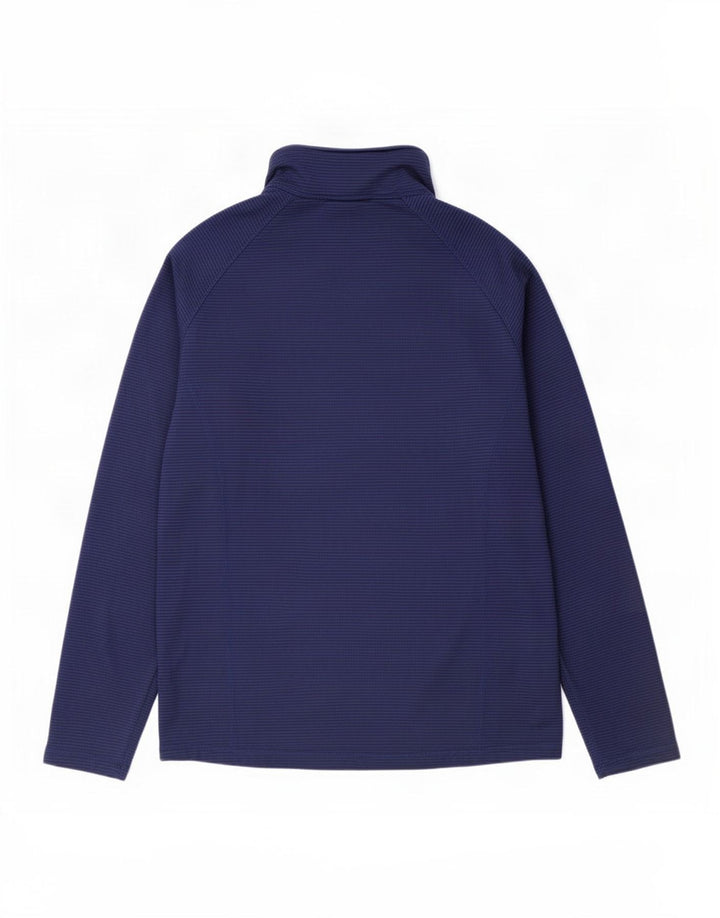 North Ridge Herre Zip Neck Pullover Træningsdragt Top Stor Blå Stribet