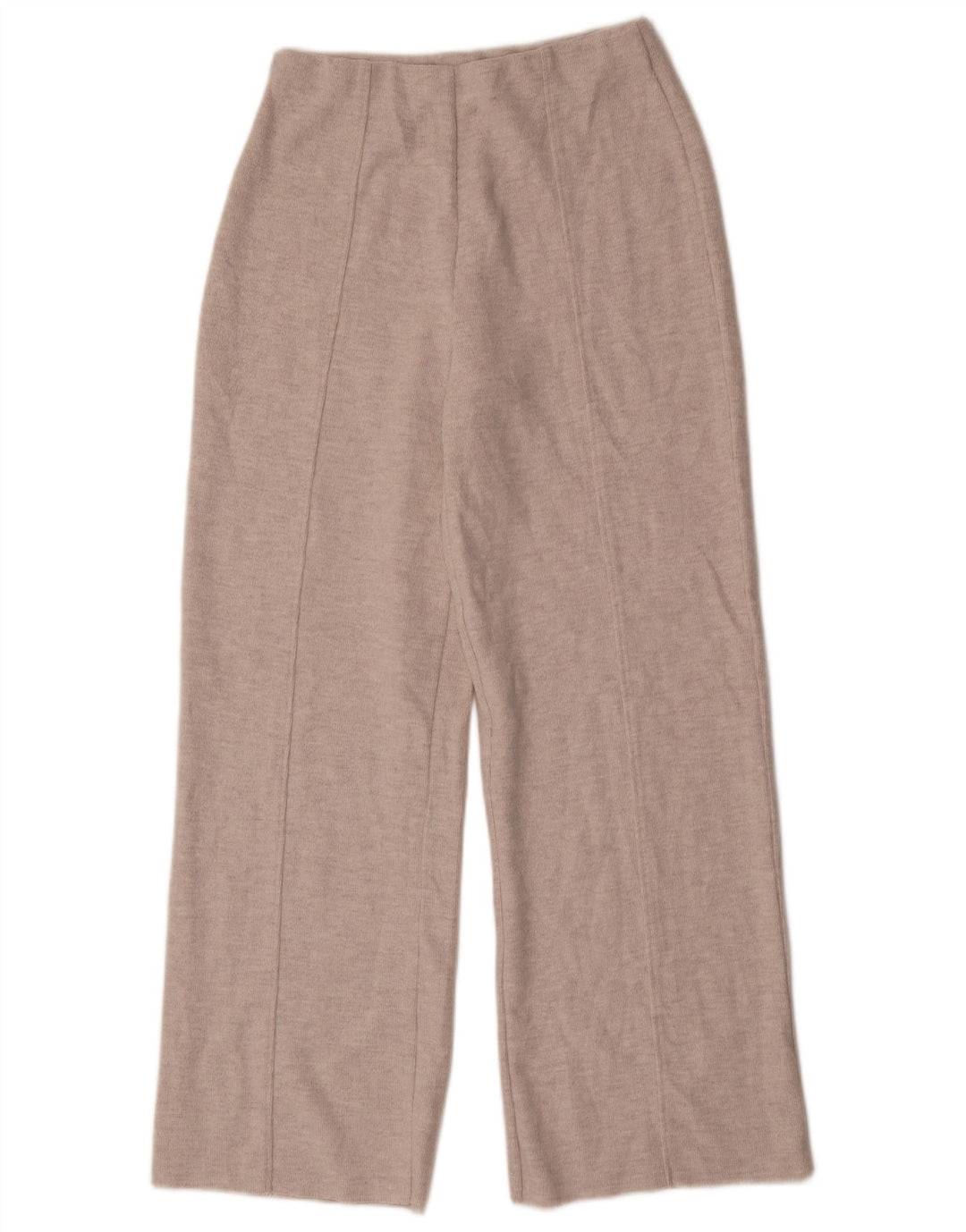 Zara Damestrik Bukser med brede ben Small W28 L30 Grå Polyester