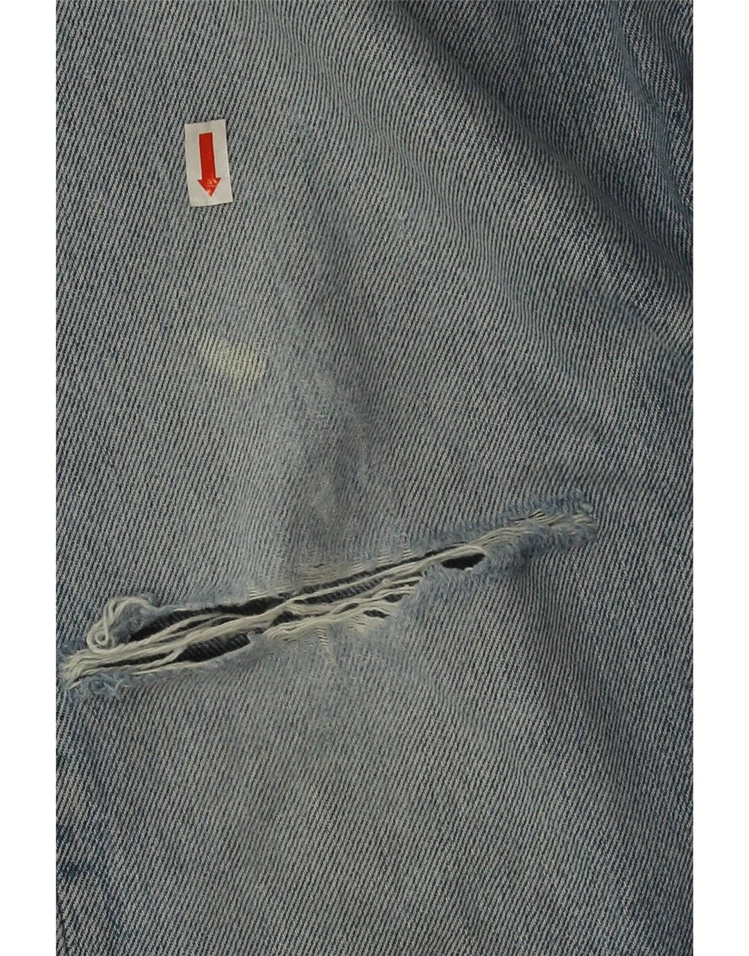 Levi's Herre 501 Distressed Straight Jeans W32 L27 Blå Bomuld