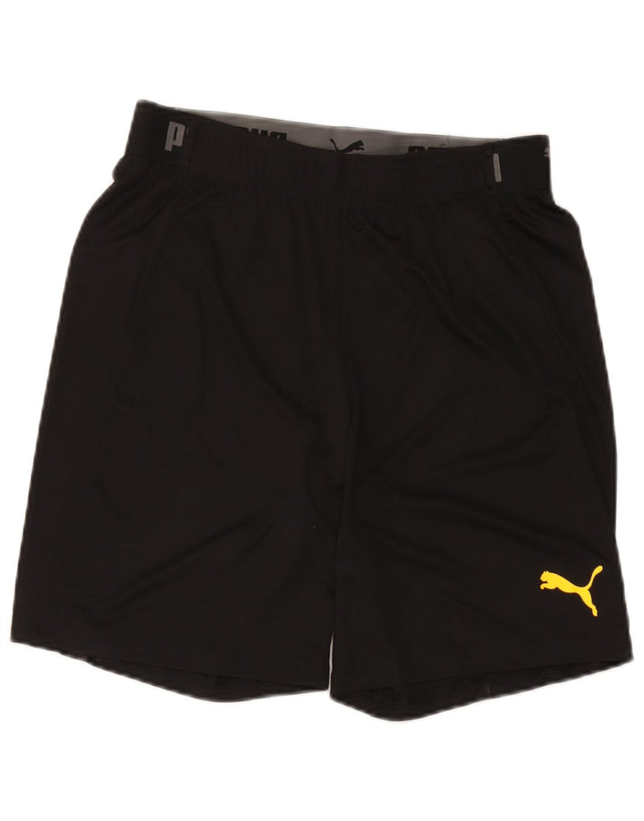 Puma Herre grafiske sportsshorts Medium Sort Polyester
