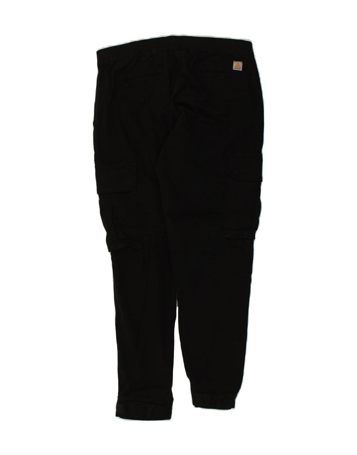 ZARA Womens Slim Cargo Trousers EU 42 Large W32 L28 Black Cotton | Vintage Zara | Thrift | Second-Hand Zara | Used Clothing | Messina Hembry 