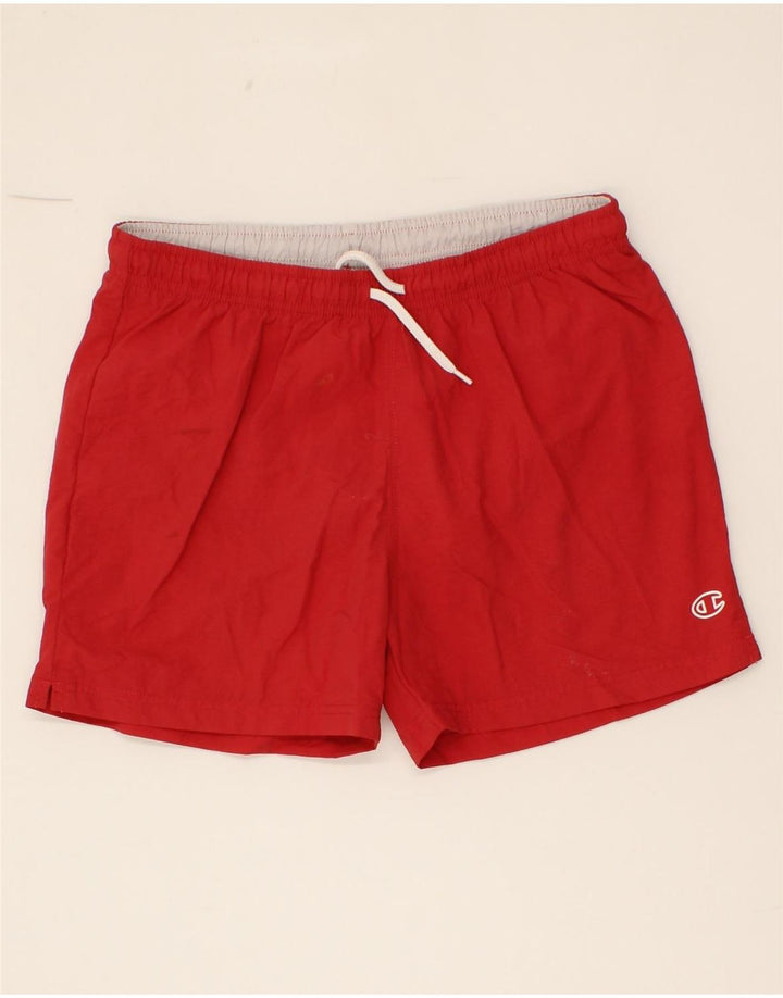 CHAMPION Boys Sport Shorts 13-14 Years XL Red Polyamide Vintage Champion and Second-Hand Champion from Messina Hembry 