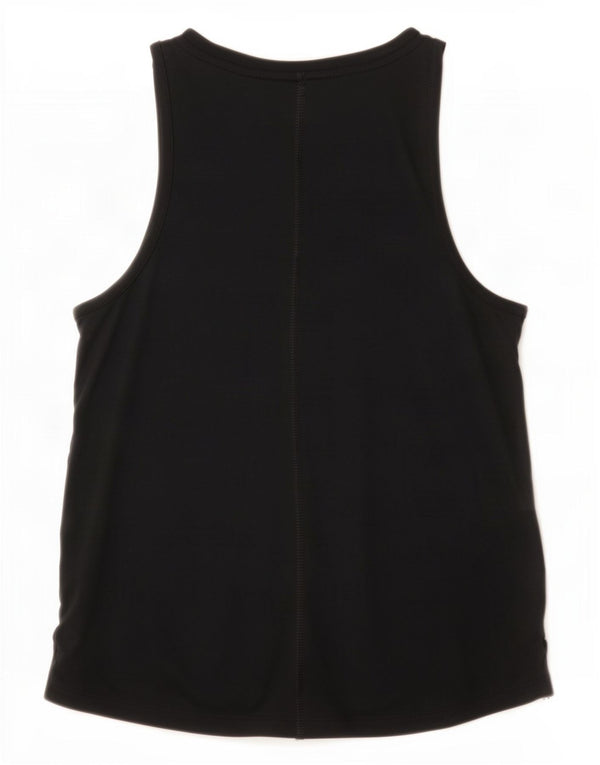 Nike piger Dri Fit grafisk vest top 12-13 år stor sort polyester