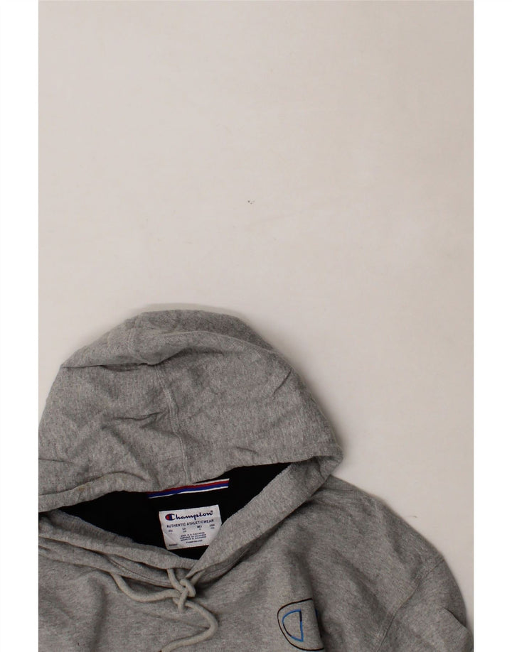 CHAMPION Mens Graphic Hoodie Jumper Large Grey Cotton Vintage Champion and Second-Hand Champion from Messina Hembry 