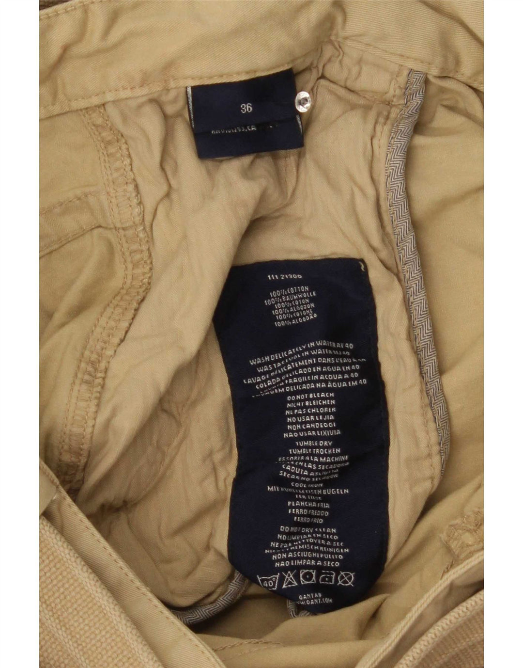 Gant Herre Cargo Shorts W36 Large Beige Bomuld