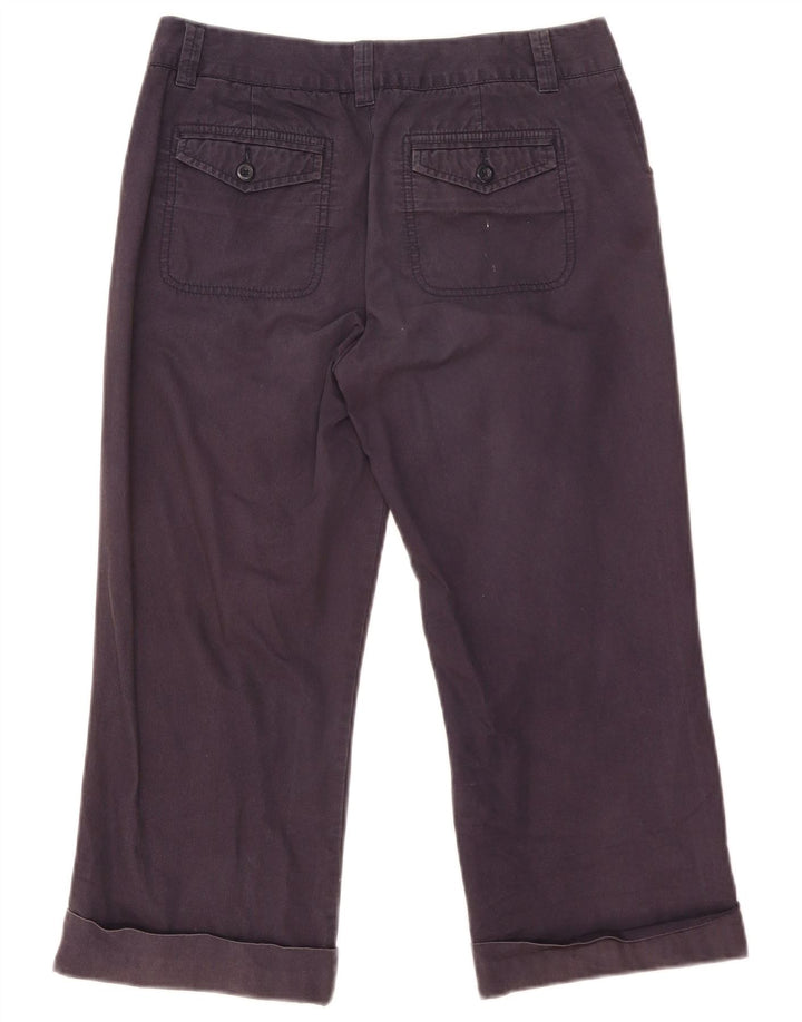 Marks & Spencer Dame Capri Bukser UK 10 Small W32 L22 Navy Blue