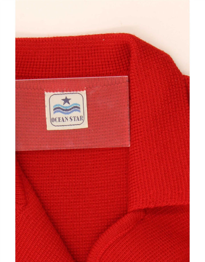 Ocean Star Dame Double Breasted Knit Blazer Jacket UK 14 Medium Red