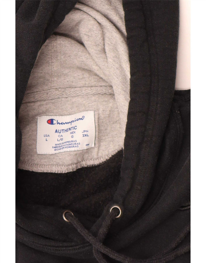 Champion Herre hættetrøje Jumper Large Sort Bomuld