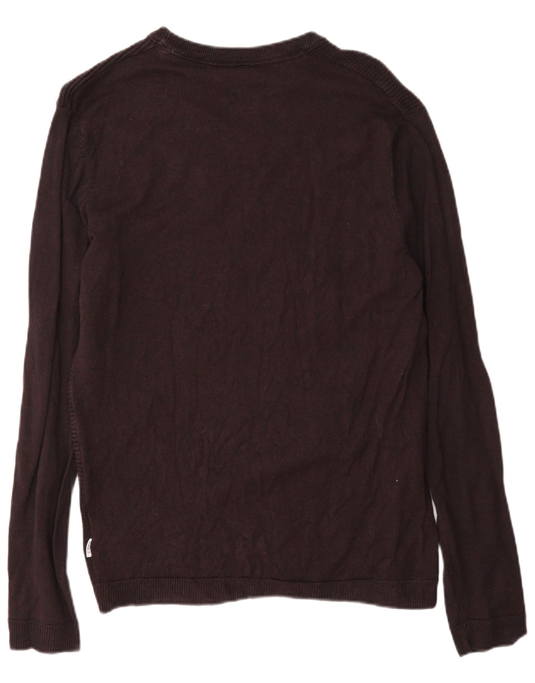 Jack & Jones Herre Core Regular Fit Boat Neck Jumper Sweater Medium Burgundy