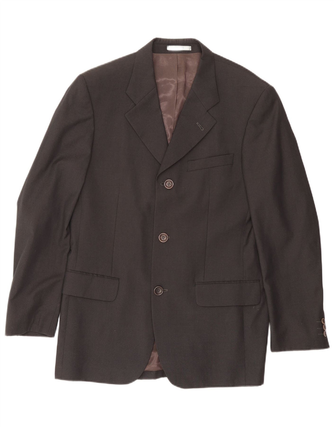 KENZO Herre 3-knaps blazerjakke IT 48 Mellem marineblå uld