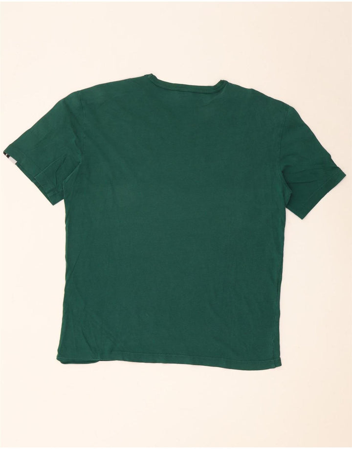 Champion Herre Grafisk T-Shirt Top Stor Grøn Colourblock