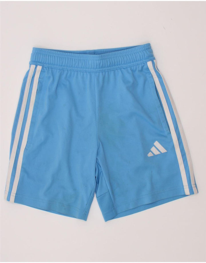 Adidas drenge sportsshorts 9-10 år blå polyester
