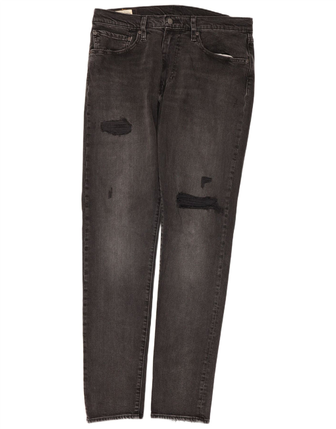 Levi's Herre 512 Distressed Slim Tapered Jeans W34 L34 Grå Bomuld