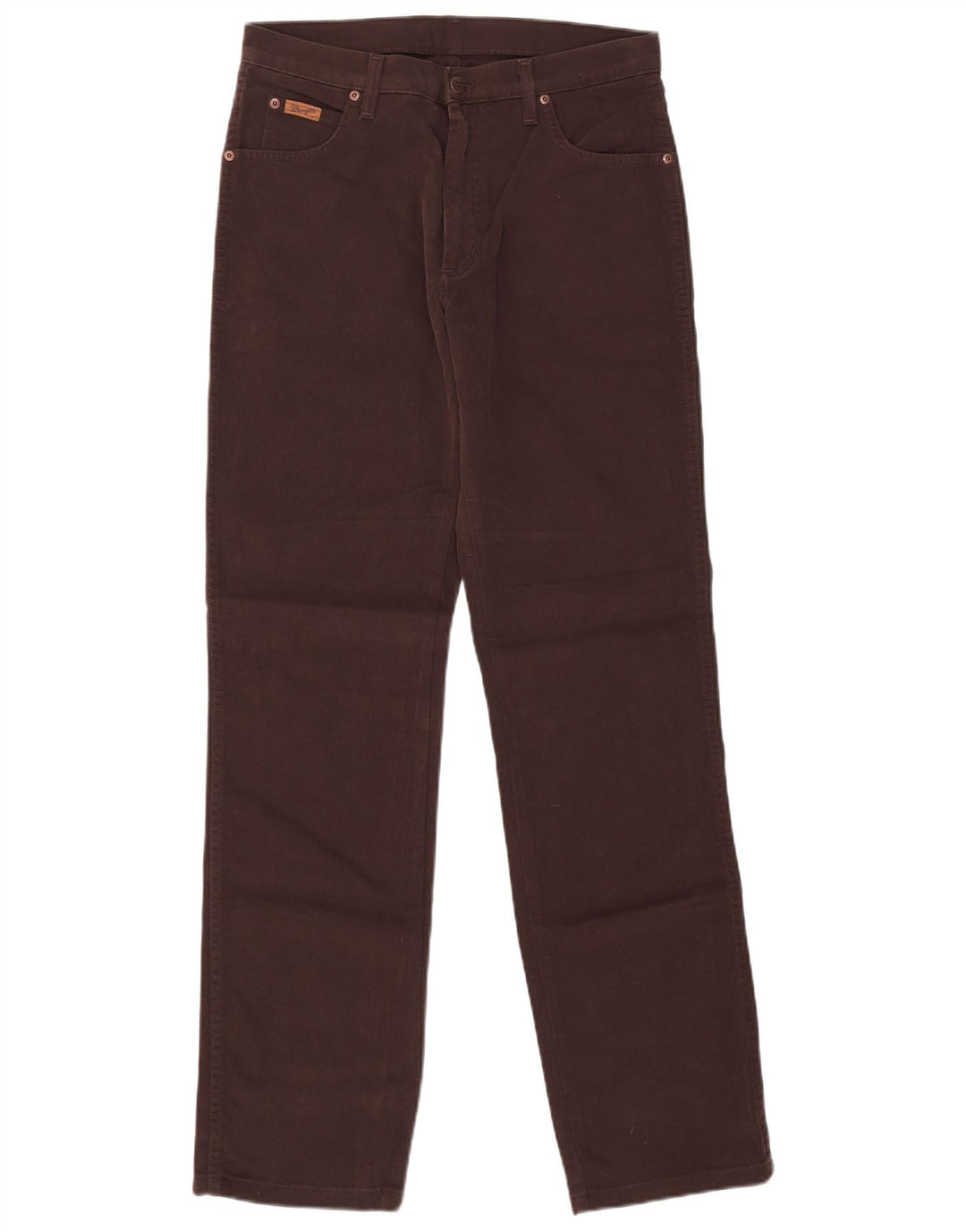 Wrangler Herre Texas Stretch Straight Jeans W32 L34 Brun Bomuld