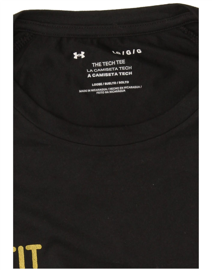 Under Armour Herre Grafisk T-Shirt Top Stor Sort