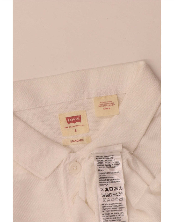 Levi's Standard Polo Shirt til mænd Lille hvid bomuld