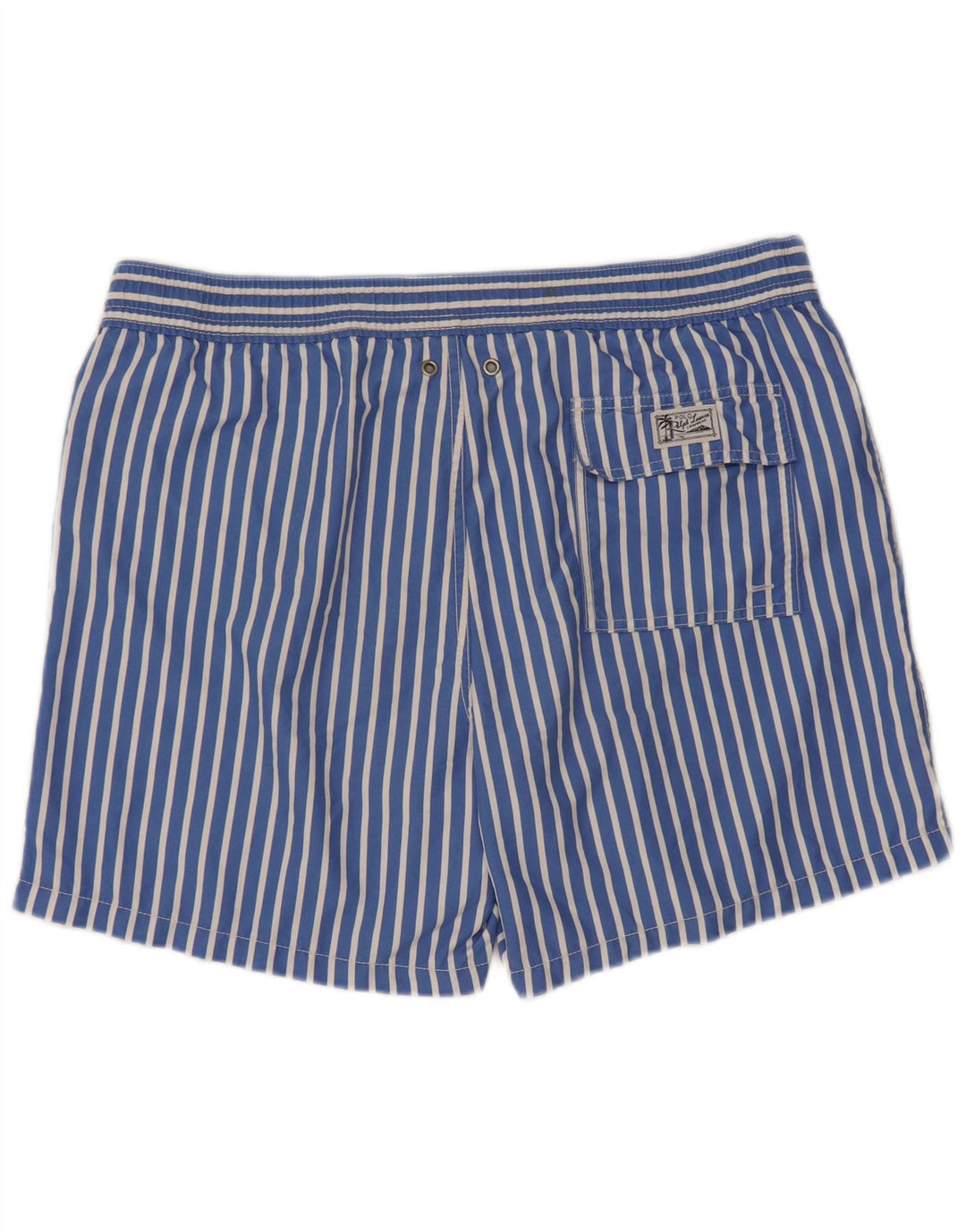 Polo Ralph Lauren Badeshorts til mænd mellemblå stribet polyester