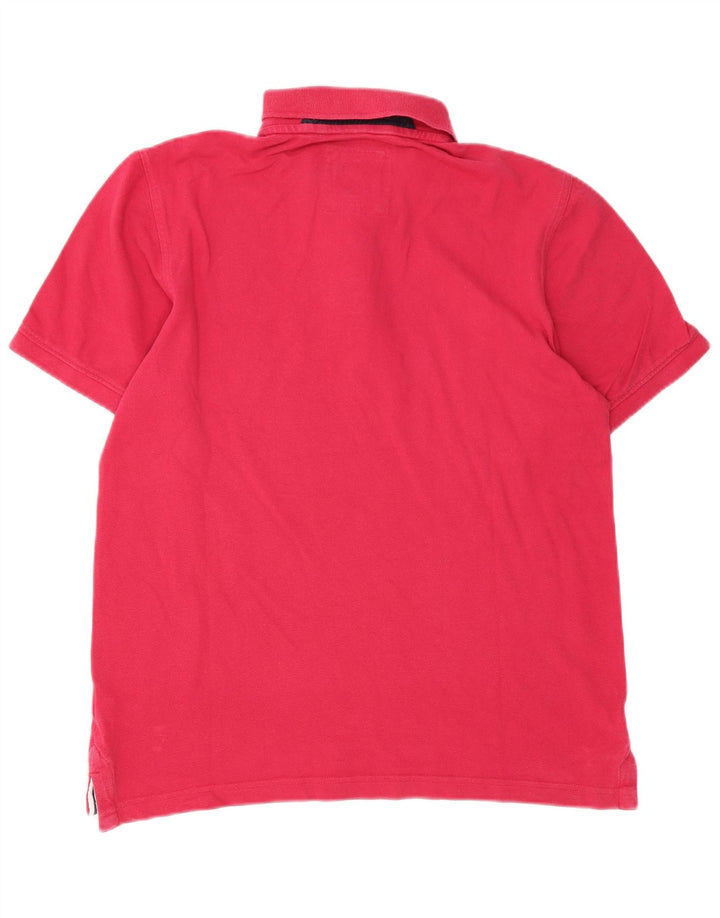 Besætningstøj Herre poloshirt Medium Pink Bomuld