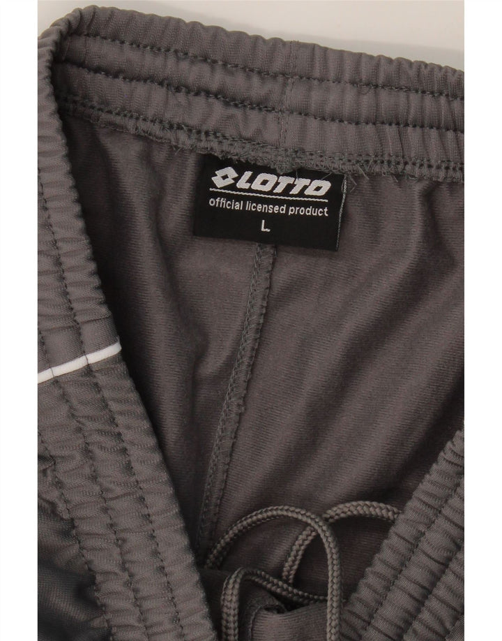 LOTTO Mens Tracksuit Trousers Joggers Large  Grey Polyester Vintage Lotto and Second-Hand Lotto from Messina Hembry 
