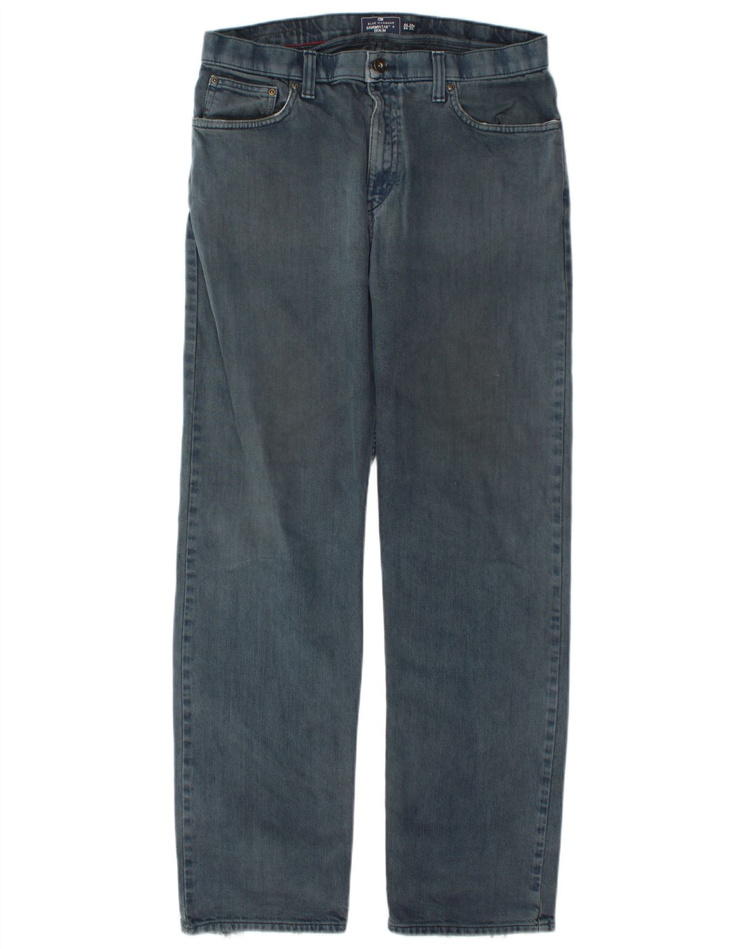 Marks & Spencer Herre Blue Harbor Straight Jeans W34 L33 Blue Cotton