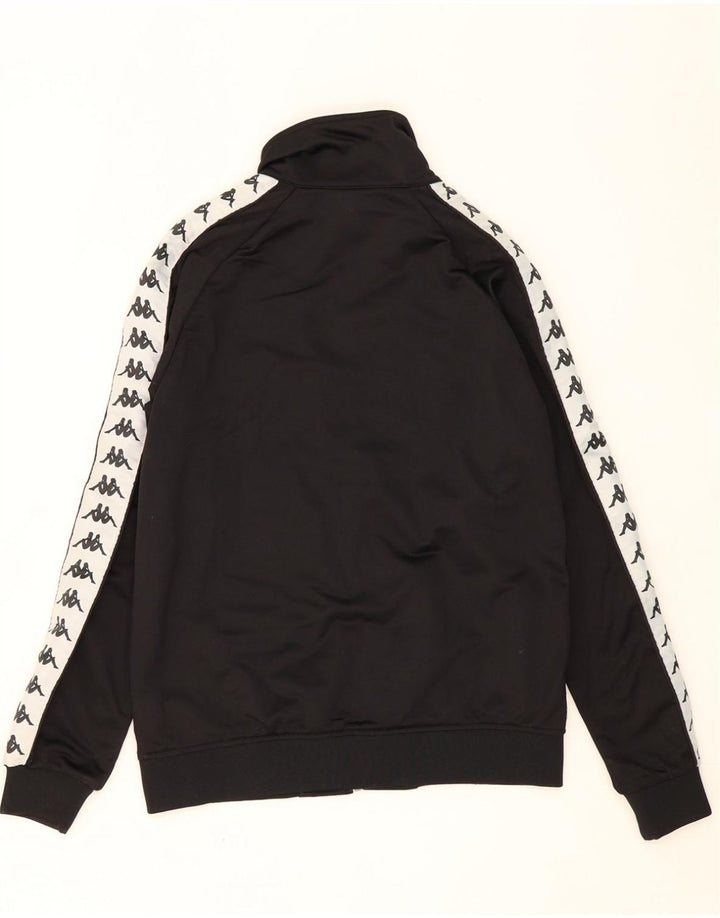 KAPPA Mens Graphic Tracksuit Top Jacket Small Black Colourblock Polyester Vintage Kappa and Second-Hand Kappa from Messina Hembry 