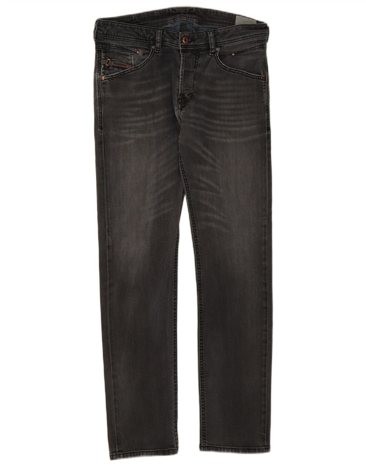 Diesel Dame Belther Regular Slim Jeans W30 L30 Grå Bomuld