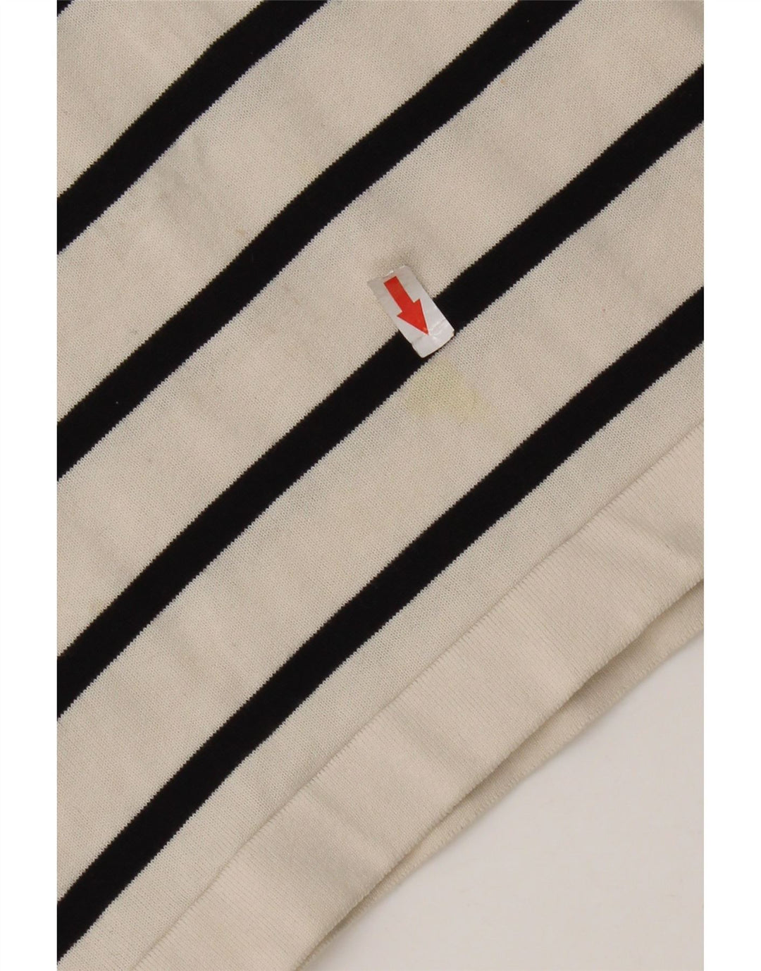 Massimo Dutti herre poloshirt Medium hvid stribet bomuld