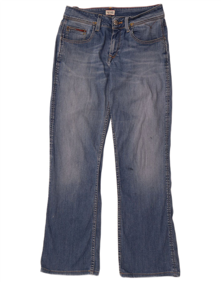 TOMMY HILFIGER Womens Bootcut Jeans W31 L32 Blue Cotton