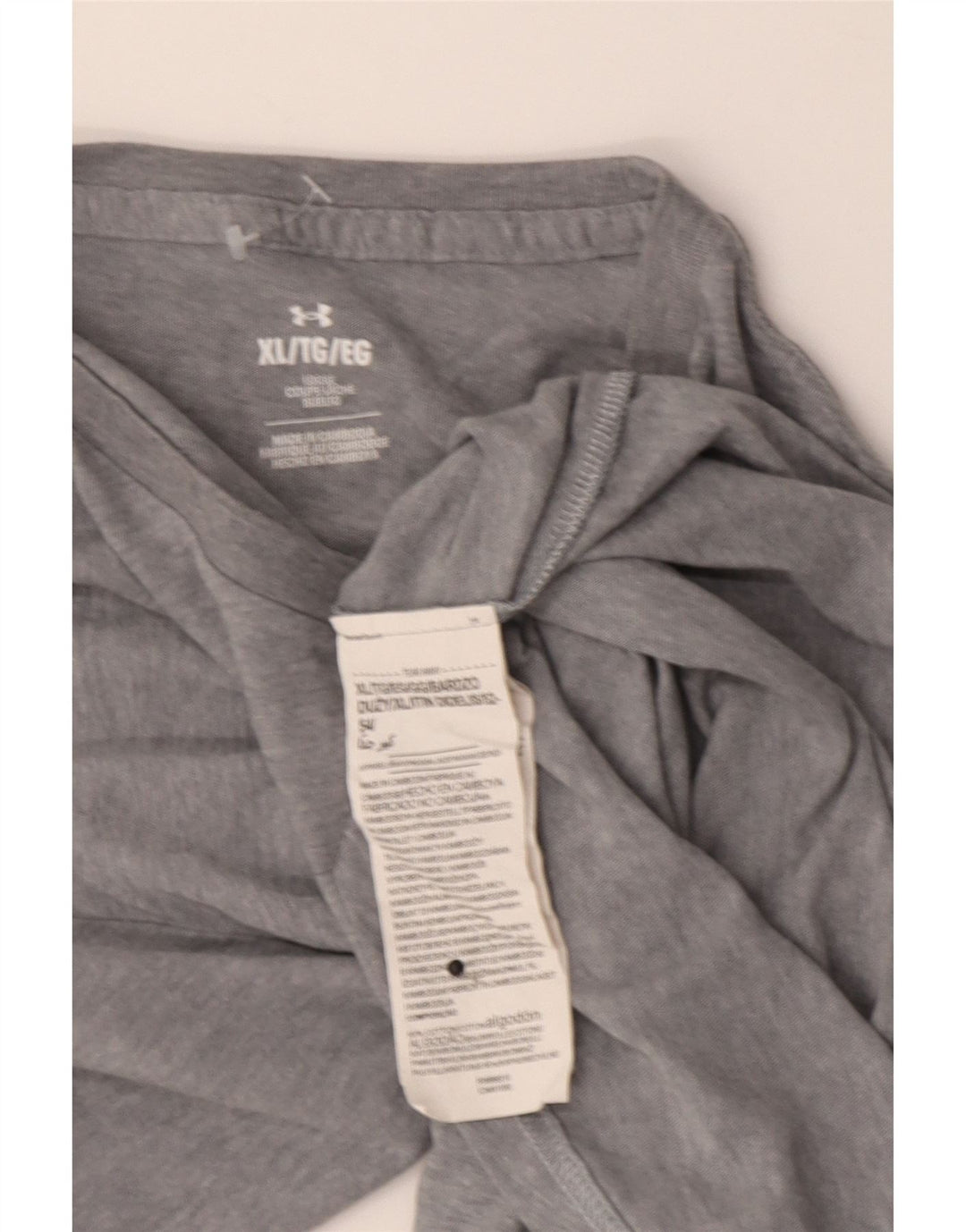 Under Armour Herre T-Shirt Top XL Grå Flecked Bomuld