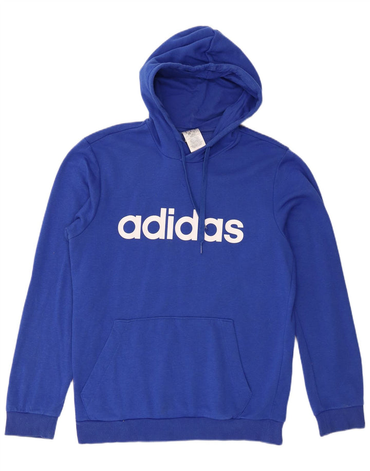Adidas Grafisk hættetrøje til mænd mellemblå bomuld