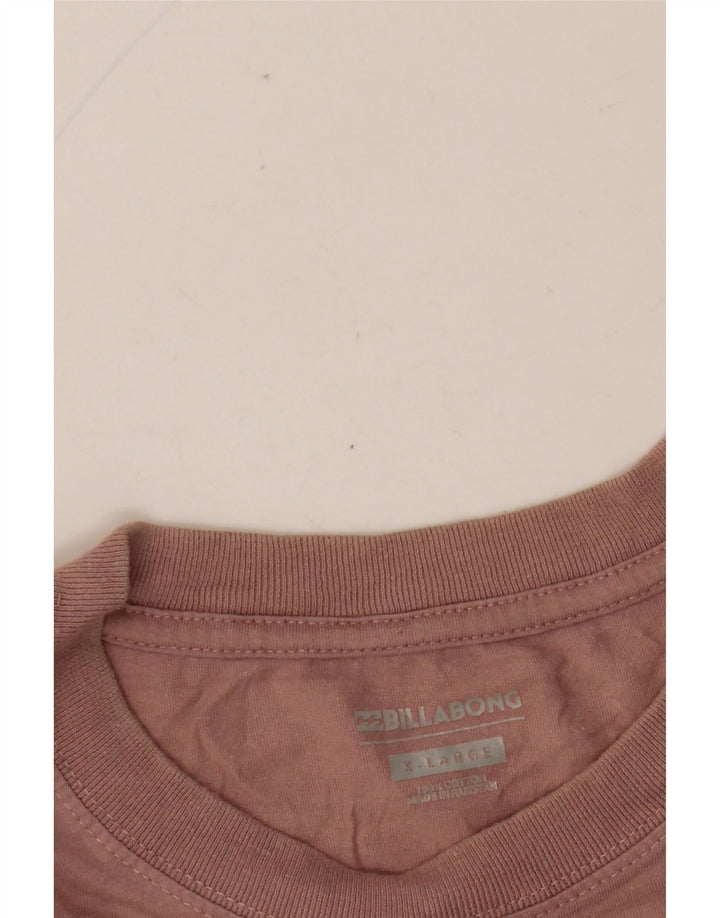 BILLABONG Herre grafisk T-shirt Top XL Pink Floral