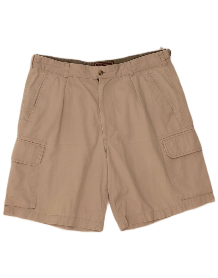 Marlboro Classics Herre Cargo Shorts EU 54 2XL W36 Beige