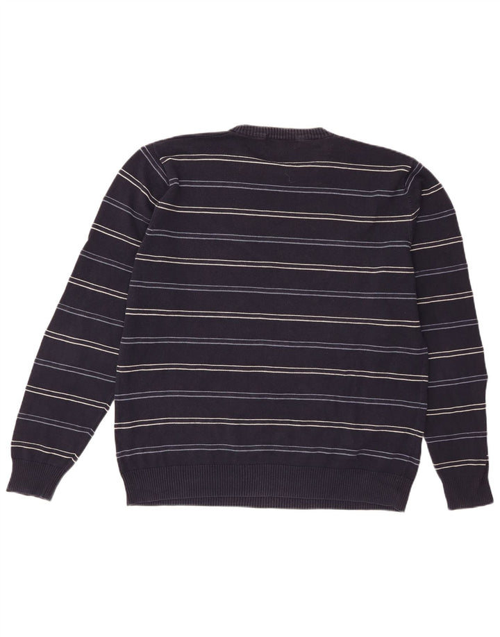 Marks & Spencer Herre Blue Harbor Crew Neck Jumper Sweater Large Navy Blue
