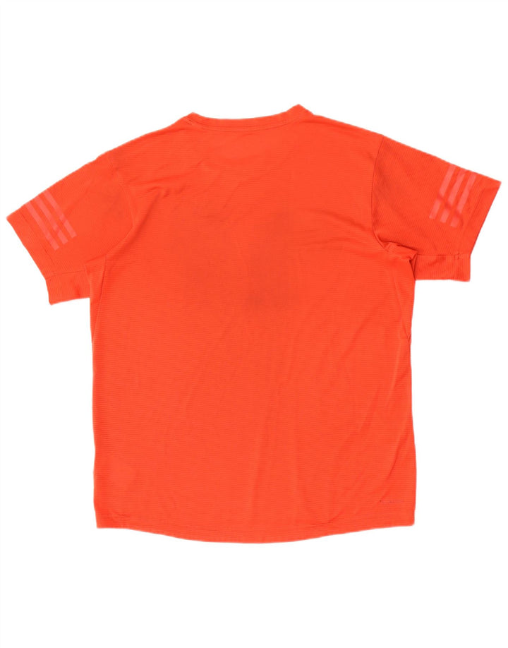 Adidas Herre Climacool T-Shirt Top Medium Rød Polyester