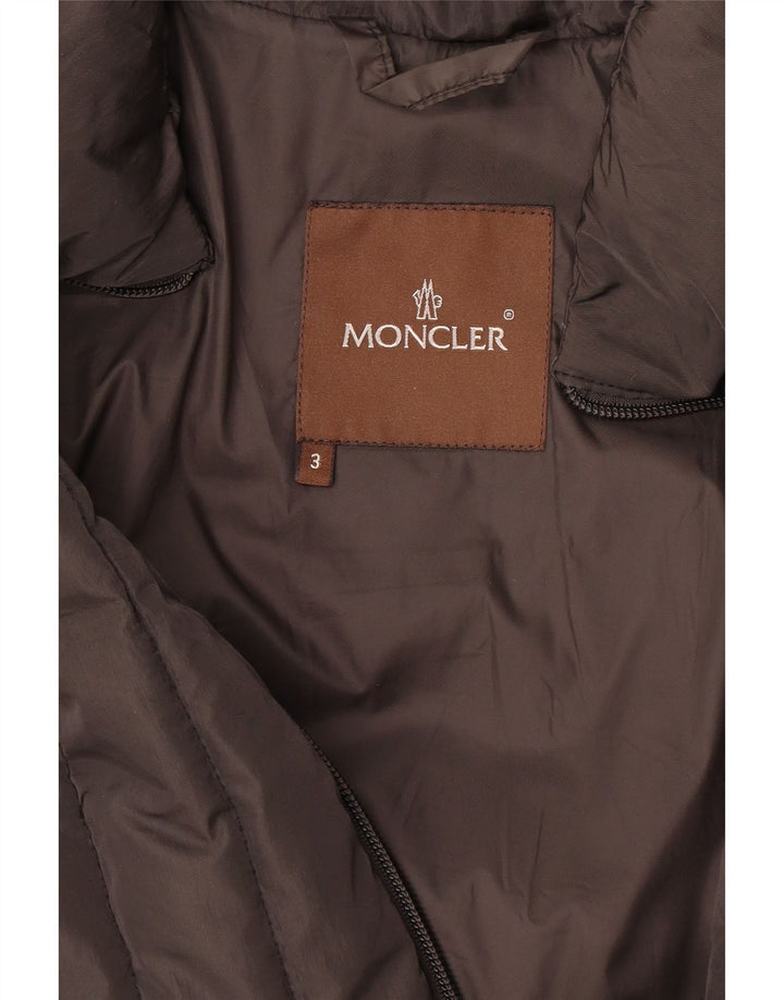 Moncler Dame Polstret Frakke Størrelse 3 Large Grå