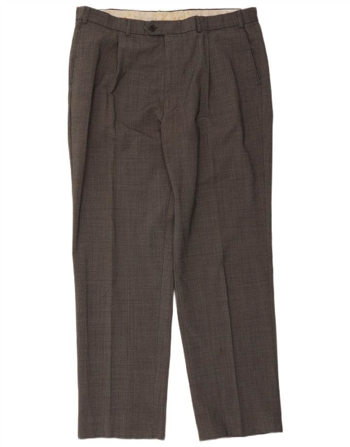 Marks & Spencer Herre Pegged Suit Bukser W40 L33 Sort Polyester