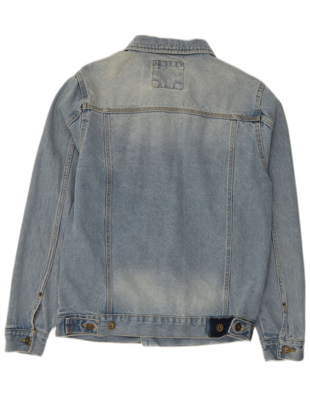 ZARA Denimjakke til mænd UK 38 Medium Blue Cotton