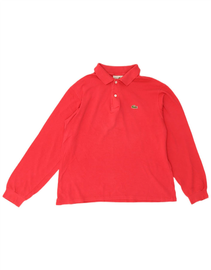 Lacoste Langærmet Polo Shirt til mænd Størrelse 4 Medium Rød Bomuld