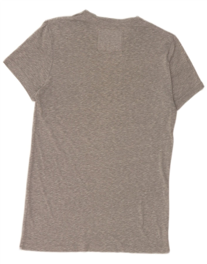 Jack Wills Herre T-shirt Top Lille grå Flecked Bomuld