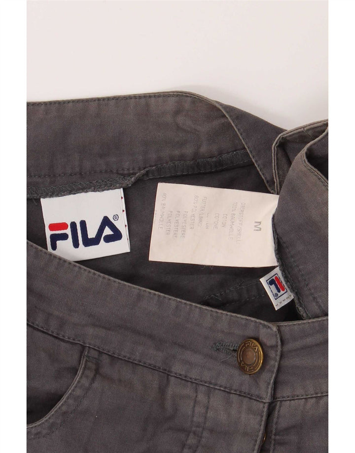 Fila Cargo Shorts til kvinder Medium W28 Grå Bomuld
