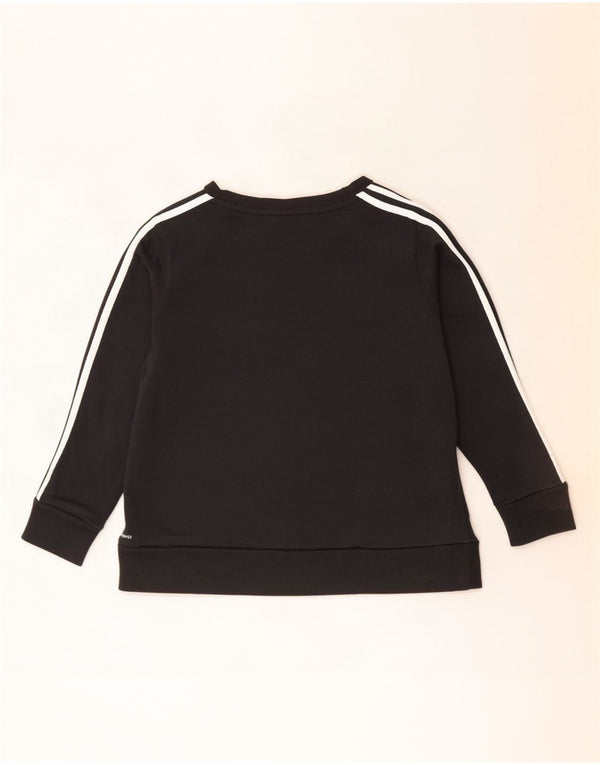 Adidas Womens Climalite Sweatshirt Jumper UK 16/18 Large Black Polyester