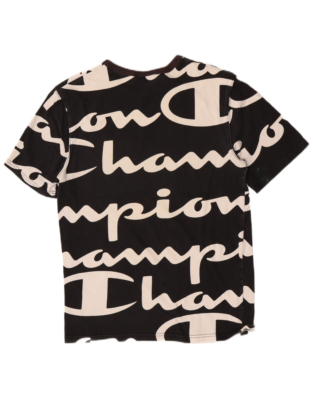 Champion Herre grafisk T-shirt top lille sort bomuld