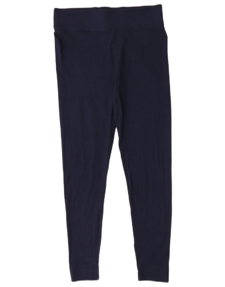 Marks & Spencer Dame Leggings UK 12 Medium Navy Blue Viscose