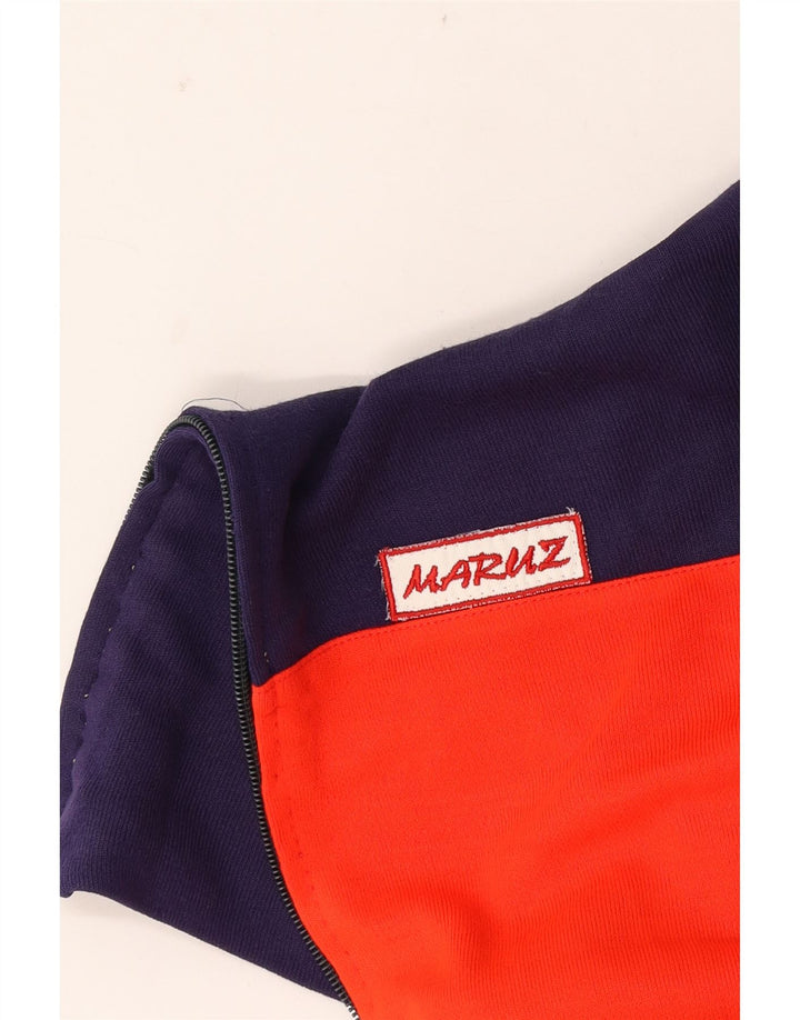 Vintage træningsdragt til mænd Topjakke Medium Rød Colourblock