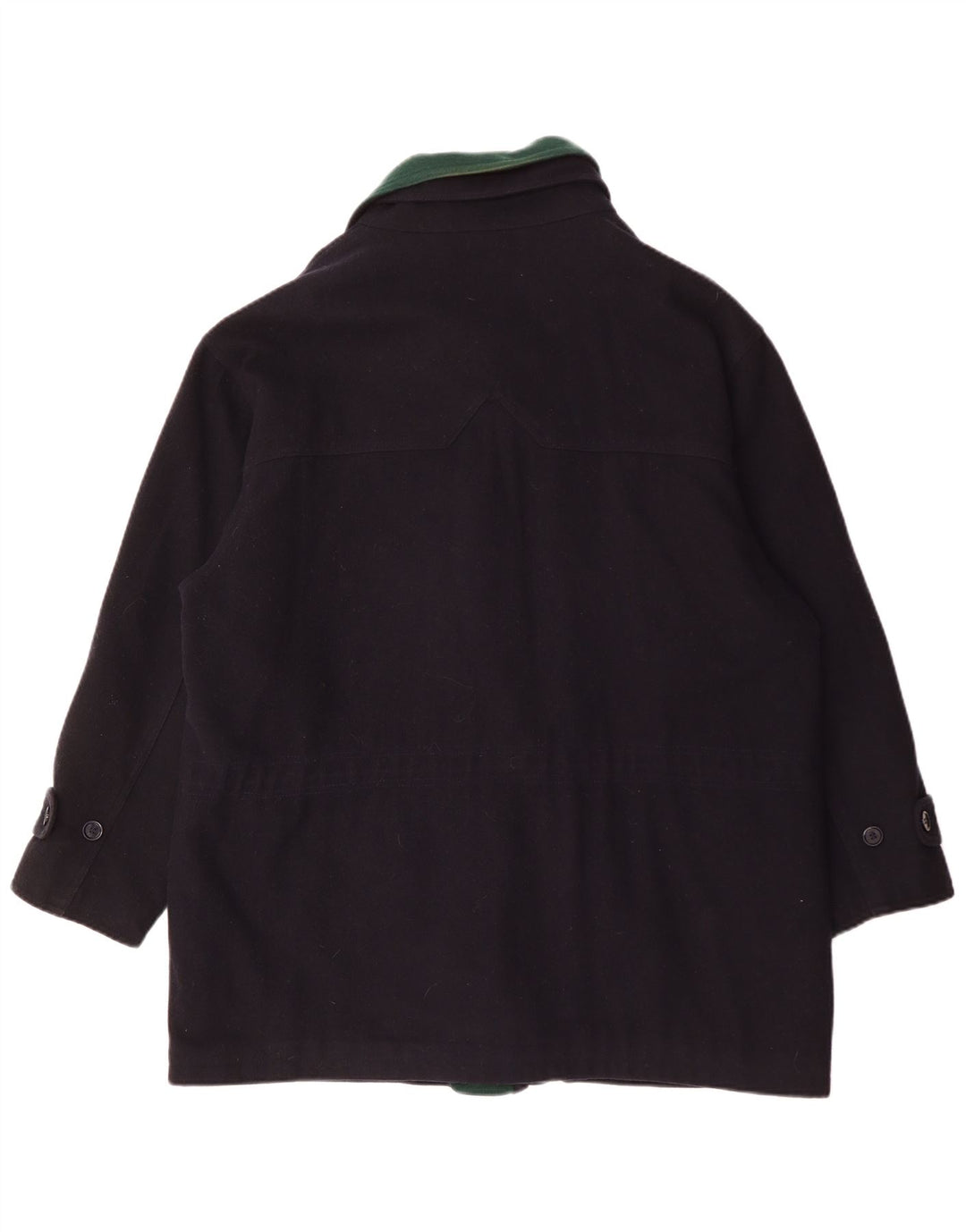 VINTAGE Overfrakke til mænd UK 42 XL Marineblå Uld