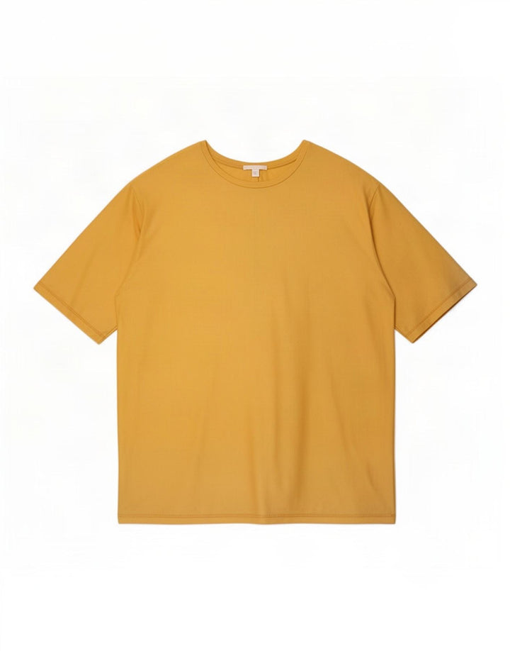 Cos Herre T-Shirt Top Stor Gul Bomuld