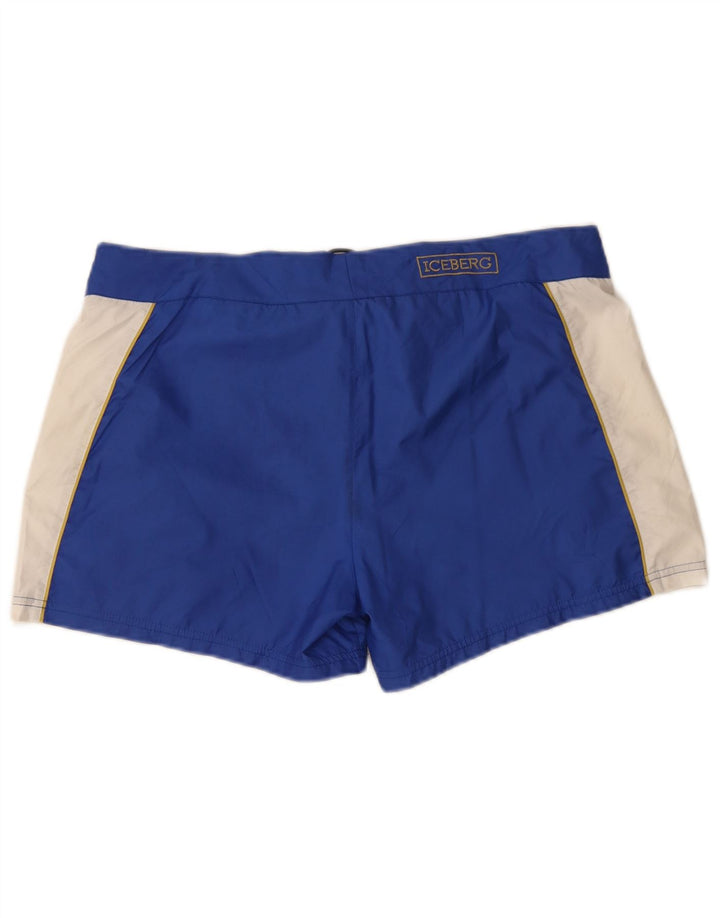 Iceberg Herre svømmeshorts 2XL Blå Colourblock Polyester