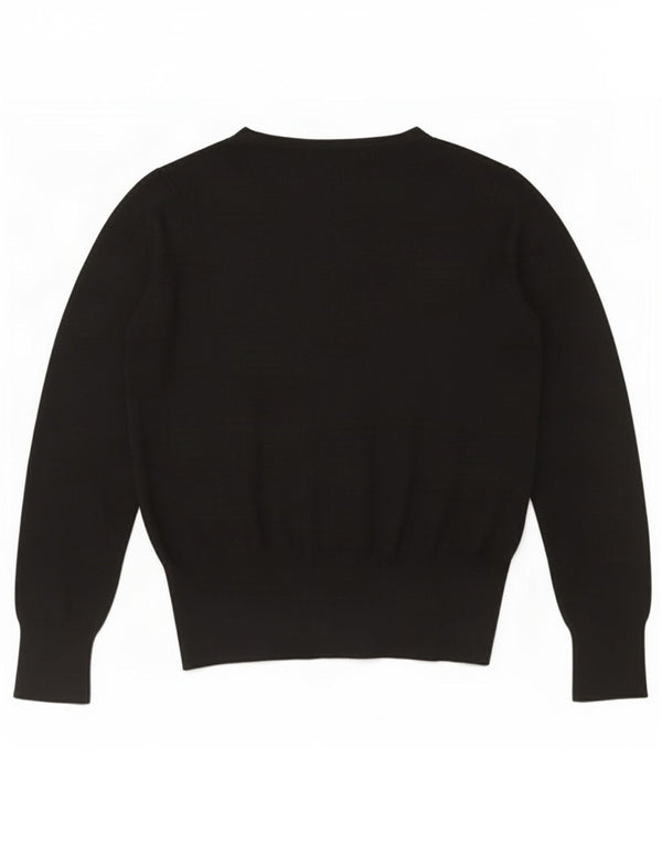 Marks & Spencer Dame Cardigan Sweater UK 12 Medium Black Viscose