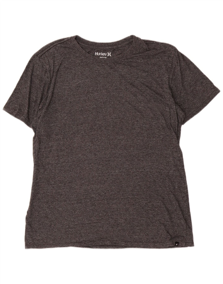 Hurley Herre T-Shirt Top Stor Grå Flecked Polyester